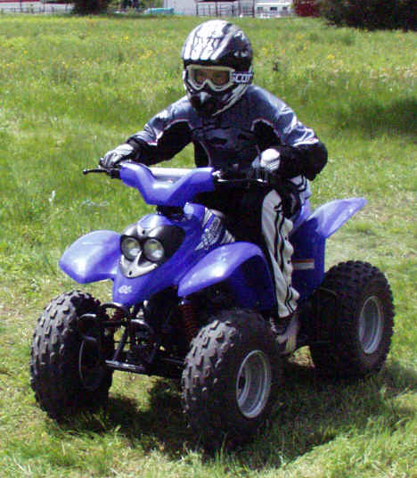 Alpha Sports mini atv's for for kids ages six and up. Model LG90 ATV